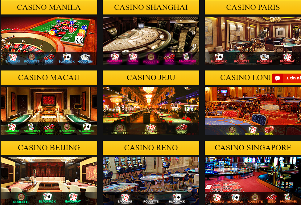 Sảnh chơi Casino trực tuyến tại EMPIRE