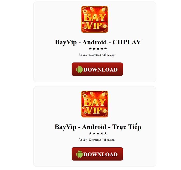 Cập nhật link tải game BayVip mới nhất